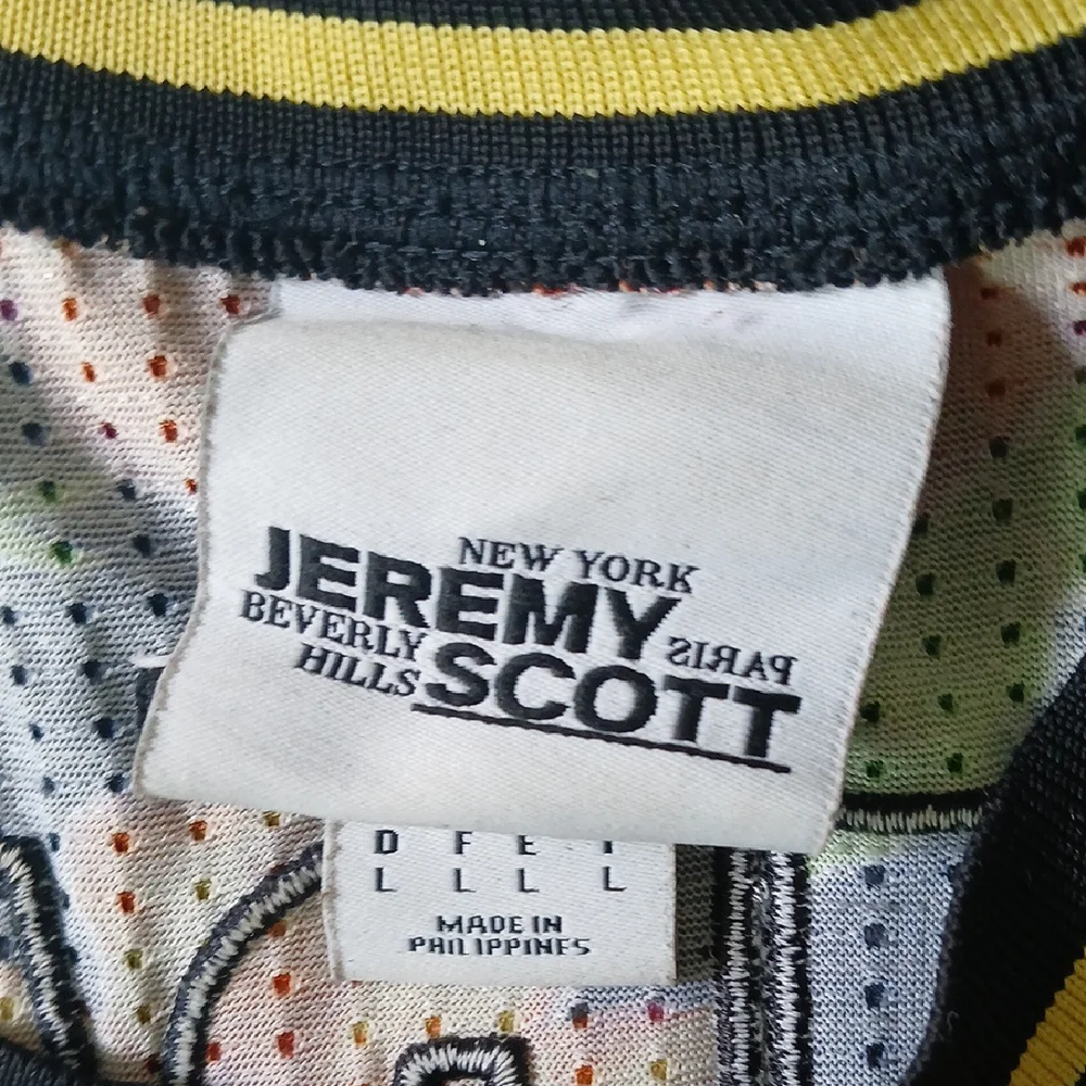 Jeremy Scott x Adidas Floral Leopard Jersey - Black, Orange, Green - Picture 5 of 7